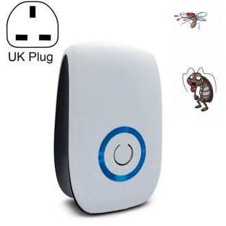 H12 2 PCS Ultrasonic Electronic Mouse Repeller Household Mini Mosquito Repeller, Product specification: UK  Plug(White)