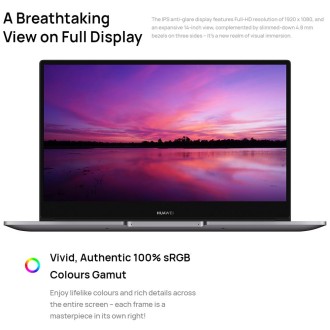 HUAWEI MateBook B3-430 Laptop, 8GB+512GB, 14 inch Windows 11 Home Chinese Version, Intel 12th Gen Core i5-1240P Integrated Graph