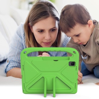 For Samsung Galaxy Tab S5e T720 Handle EVA Shockproof Tablet Case with Holder(Green)