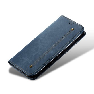 For Xiaomi Redmi Note 11 Pro 4G / 5G Denim Texture Flip Leather Phone Case(Blue)