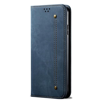 For Xiaomi Redmi Note 11 Pro 4G / 5G Denim Texture Flip Leather Phone Case(Blue)