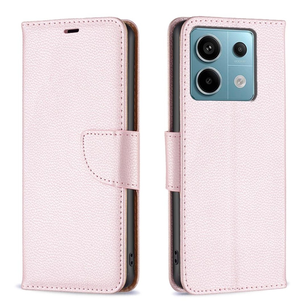 For Xiaomi Redmi Note 13 Pro 5G Litchi Texture Pure Color Leather Phone Case(Rose Gold)