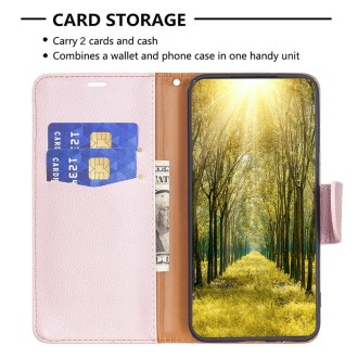 For Xiaomi Redmi Note 13 Pro 5G Litchi Texture Pure Color Leather Phone Case(Rose Gold)