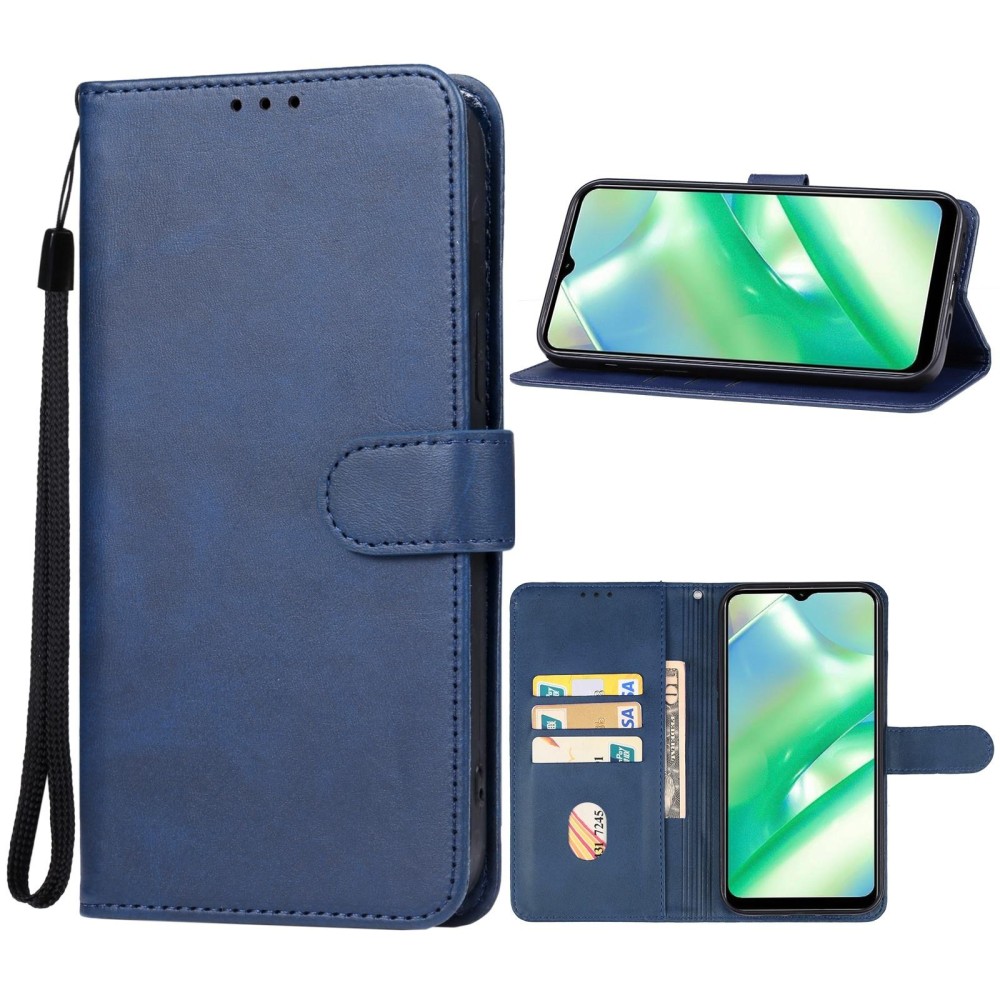 For Realme 10 5G Leather Phone Case(Blue)