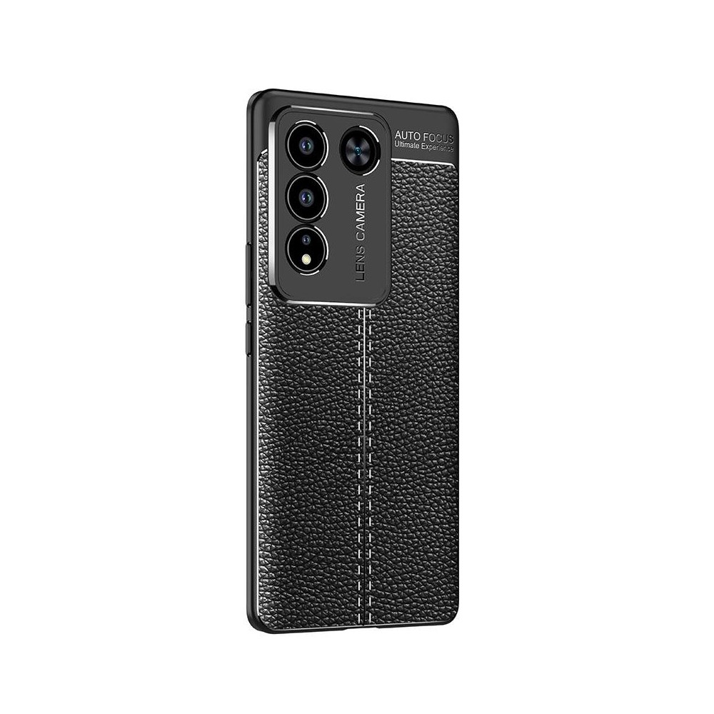 For vivo S16 Litchi Texture Shockproof TPU Phone Case(Black)