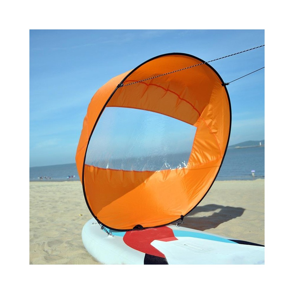 42 Inch Kayak Sail Downwind SUP Paddle Board Sail(Orange)