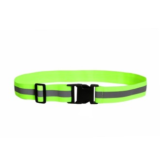 3 PCS Outdoor Adjustable Night Running And Cycling Reflective Waistband, Specification: 4cm Width(Green)