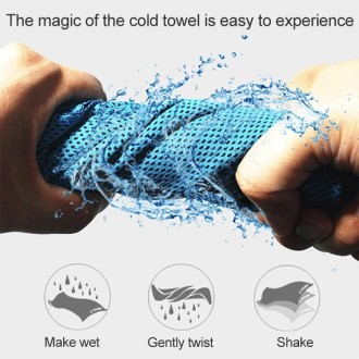 Absorbent Polyester Quick-drying Breathable Cold-skinned Fitness Sports Portable Towel(Croci)