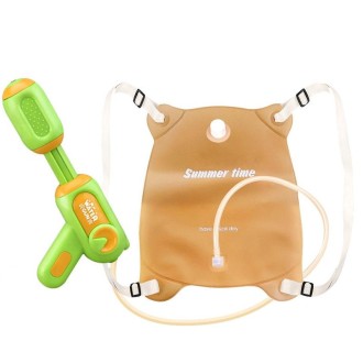 Kids TPU Backpack Water Spray Toy Summer Beach Water Games Toy(Green)