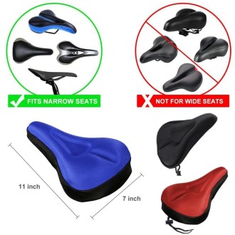 Bicycle Cushion Covers Cycling Gear Accessories, Color: Red