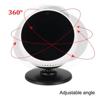 A311 For Amazon Echo Spot Angle Adjustable Bluetooth Speaker Magnets Bracket(White)