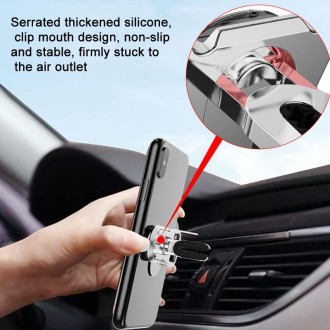 Multifunction Car Air Vent Phone Holder Finger Ring Phone Bracket Bottle Opener(Dazzling Color)