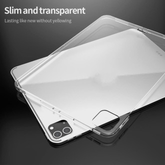 For iPad Pro 12.9 inch (2021) / (2020) Shockproof Soft TPU Protective Tablet Case(Transparent)