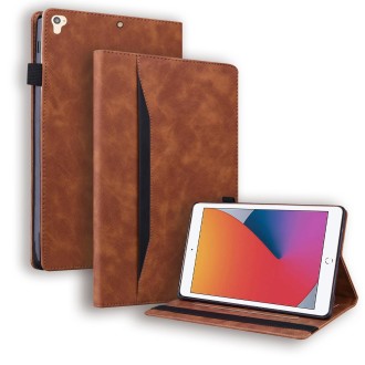 For iPad 9.7 2018 & 2017 / Pro 9.7 / Air 2 Business Shockproof Horizontal Flip Leather Case with Holder & Card Slots & Photo Fra