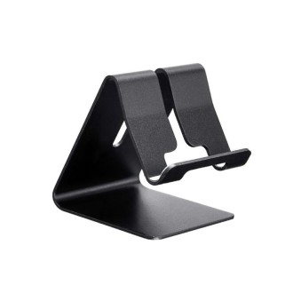 Aluminum Stand Desktop Holder for iPad, iPhone, Galaxy, Huawei, Xiaomi, HTC, Sony, and other Mobile Phones or Tablets(Black)