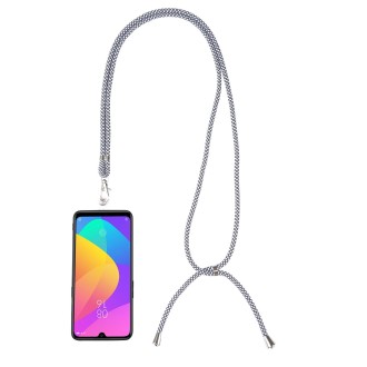 Universal Mixed Color Mobile Phone Lanyard(White Black)