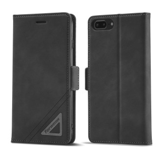 For iPhone SE 2022 / SE 2020 / 8 / 7 Forwenw Dual-side Buckle Leather Phone Case(Black)