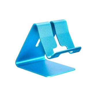 Aluminum Stand Desktop Holder for iPad, iPhone, Galaxy, Huawei, Xiaomi, HTC, Sony, and other Mobile Phones or Tablets(Blue)