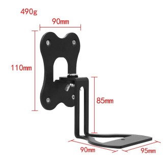 For SONOS Era100 WiFi Wireless Bluetooth Speaker Metal Wall Hanging Bracket(Black)