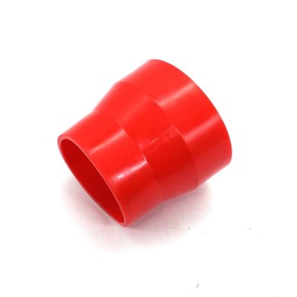 XH-UN081 63mm-76mm Universal Car Air Intake System Air Filter Pipe Tube(Red)