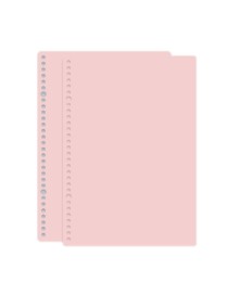 5sets Frosted Loose-Leaf Book Cover DIY Hand Book Cover, Size: A5(Pink)