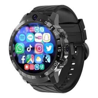 MT27 4G+128G 1.6 inch IP67 Waterproof 4G Android 8.1 Smart Watch Support Heart Rate / GPS, Type:Silicone Band