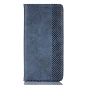 For Xiaomi Black Shark 5 RS Magnetic Buckle Retro Texture Leather Phone Case(Blue)