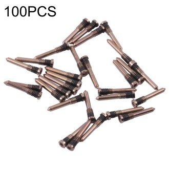 100 PCS Charging Port Screws for iPhone 13 Pro Max (Gold)