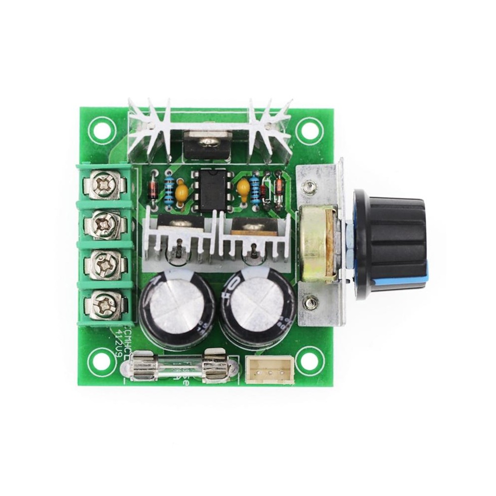 12V-40V 10A DC Motor Speed Controller PWM Stepless Speed Switch, Style: With Stand