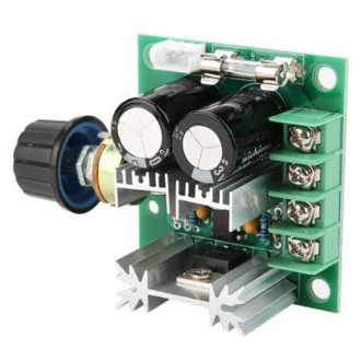 12V-40V 10A DC Motor Speed Controller PWM Stepless Speed Switch, Style: With Stand