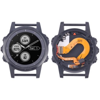 LCD Screen and Digitizer Full Assembly With Frame for Garmin Fenix 5S Plus Sapphire Version (Black)