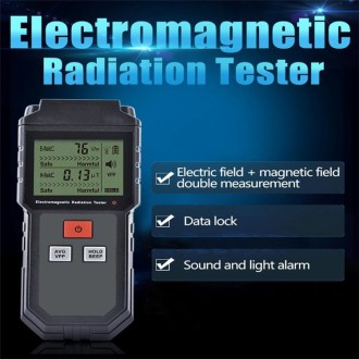 RZ825 Electromagnetic Radiation Tester Portable Digital Liquid Crystal Electromagnetic Field EMF Meter Measuring Instrument For 