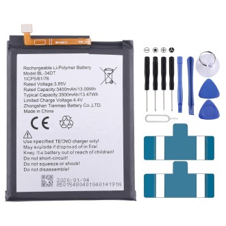 For Tecno Phantom 9 / Camon 12 Pro Battery Replacement BL-34DT 3500mAh