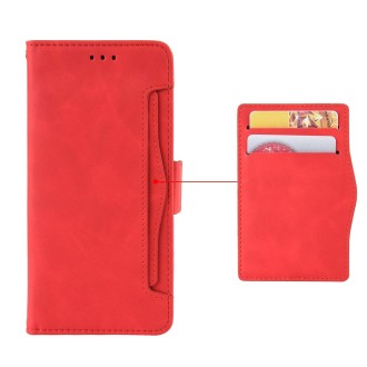 For Doogee X98 Skin Feel Calf Texture Card Slots Leather Phone Case(Red)