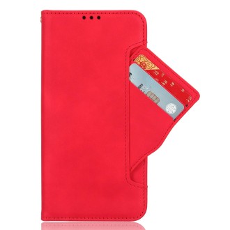 For Doogee X98 Skin Feel Calf Texture Card Slots Leather Phone Case(Red)