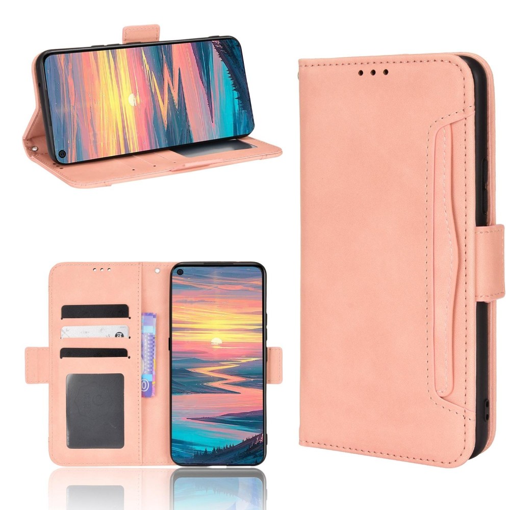 For Oukitel K9 Pro Skin Feel Calf Pattern Leather Phone Case(Pink)