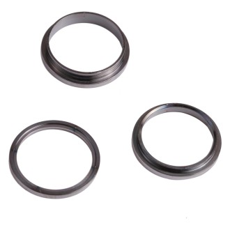 3 PCS Rear Camera Glass Lens Metal Outside Protector Hoop Ring for iPhone 13 Pro(Black)