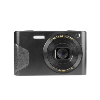 C8 4K  2.7-inch LCD Screen HD Digital Camera Retro Camera,Version: 48W Upgraded Version Black