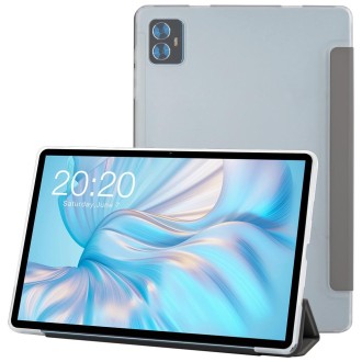 For Teclast M50 / M50 Pro / M50 HD 3-Fold Holder Folio Leather Tablet Smart Case(Grey)