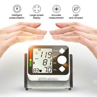 JN-163EW Home Automatic Smart Wrist Electronic Sphygmomanometer