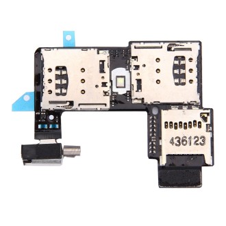 SIM Card Socket + SD Card Socket for Motorola Moto G (2nd Gen.) (Dual SIM Version) 