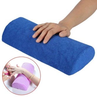 Soft Hand Rests Washable Hand Cushion Sponge Pillow Holder Arm Rests Nail Art Manicure Hand Pillow Cushion(Royal Blue)