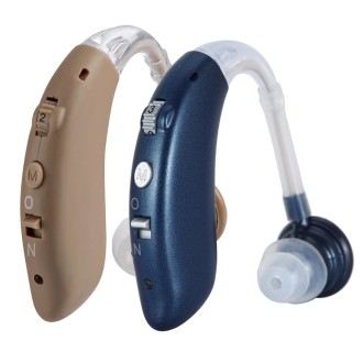 USB Charging Earhook Noise Reduction Hearing Aid Sound Amplifier(Blue)