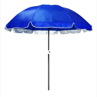 Outdoor Large Double-layer Sun Umbrella Shade And Sun Protection Stalls In The Wild, Style:3.2m sapphire blue