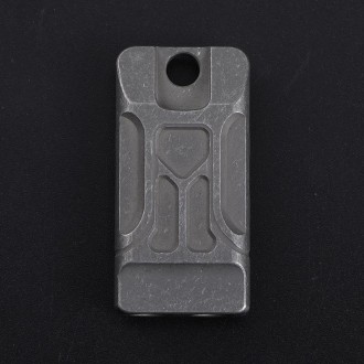 KS007A Titanium Alloy Whistle Dual Tube High Frequency Motion Survival Whistle(Stonewash)