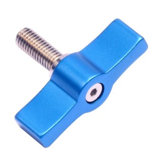 10PCS T-shaped Screw Multi-directional Adjustment Hand Screw Aluminum Alloy Handle Screw, Specification:M5(Blue)