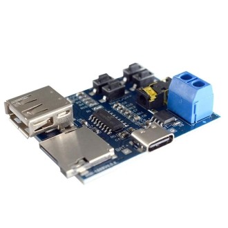 MP3 Lossless Decoder Board Decoder TF Card USB Flash Drive MP3 Decoding Player Module With Amplifier, Interface: Type-C