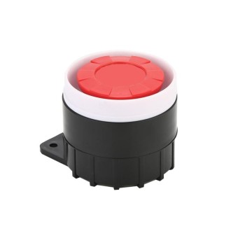 BJ-1K High-Decibel Active Buzzer Dual Audio Electronic Siren Alarm Wall-Mounted Anti-Theft Buzzer, Voltage: 220V(Red White Black