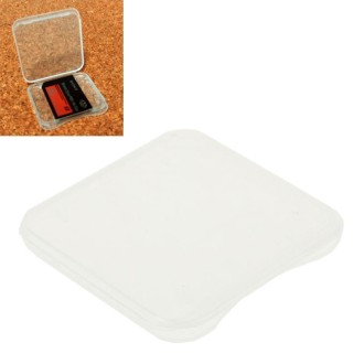 100Pcs Transparent Plastic Storage Card Box for MS Duo Card, SD Card