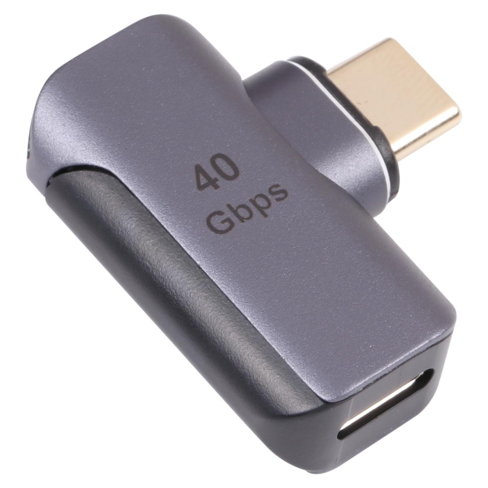 40Gbps USB-C / Type-C Male to Female Elbow Adapter